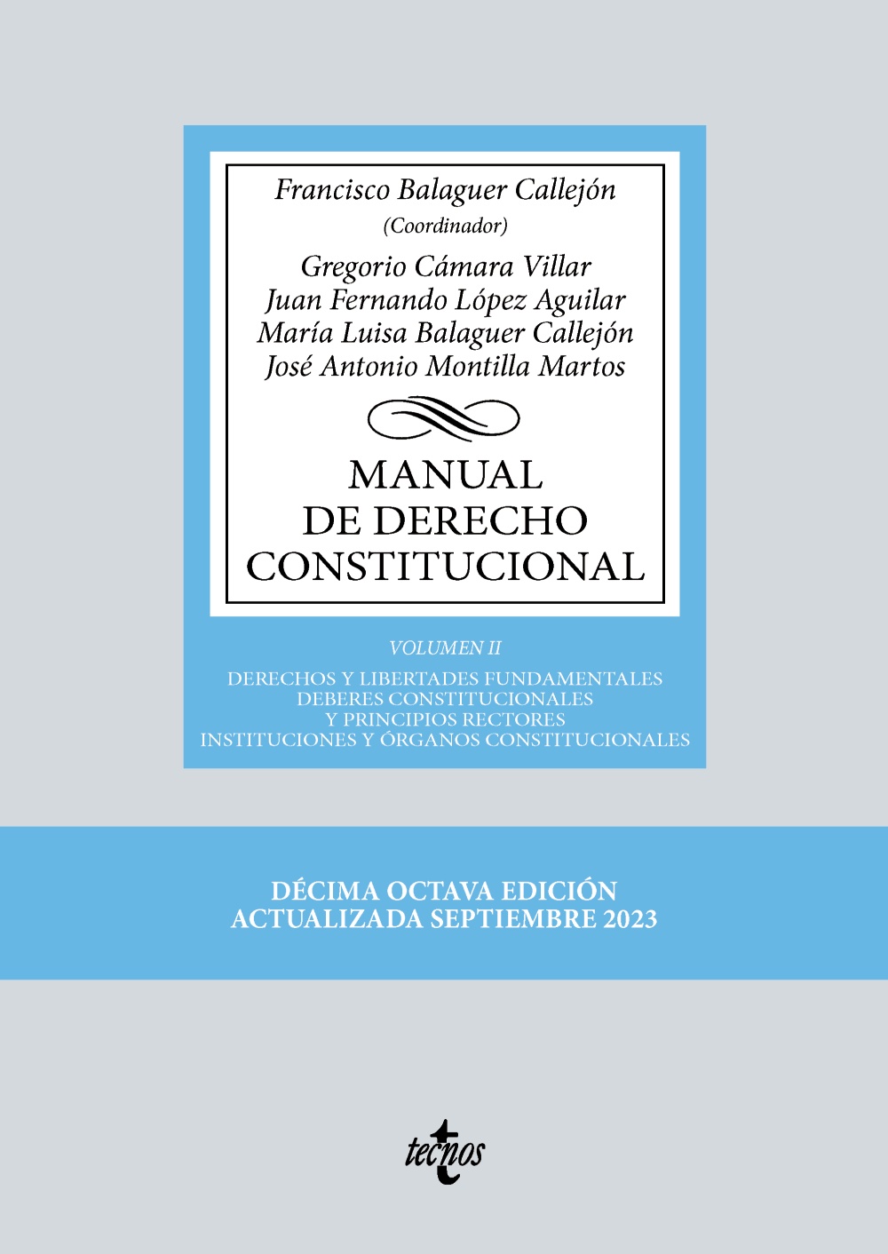 Manual de Derecho Constitucional. 9788430987993