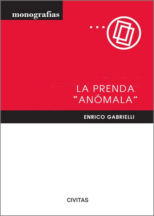 La prenda 'anómala'. 9788411622219