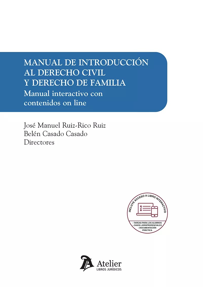 Manual de introducción al Derecho civil y Derecho de familia. 9788419773975