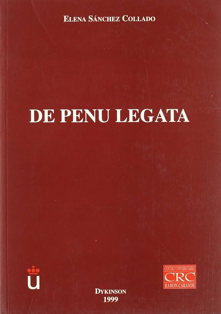De penu legata. 9788481554762