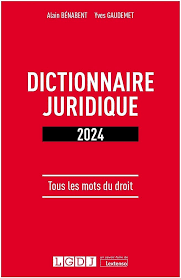 Dictionnaire juridique. 9782275132716