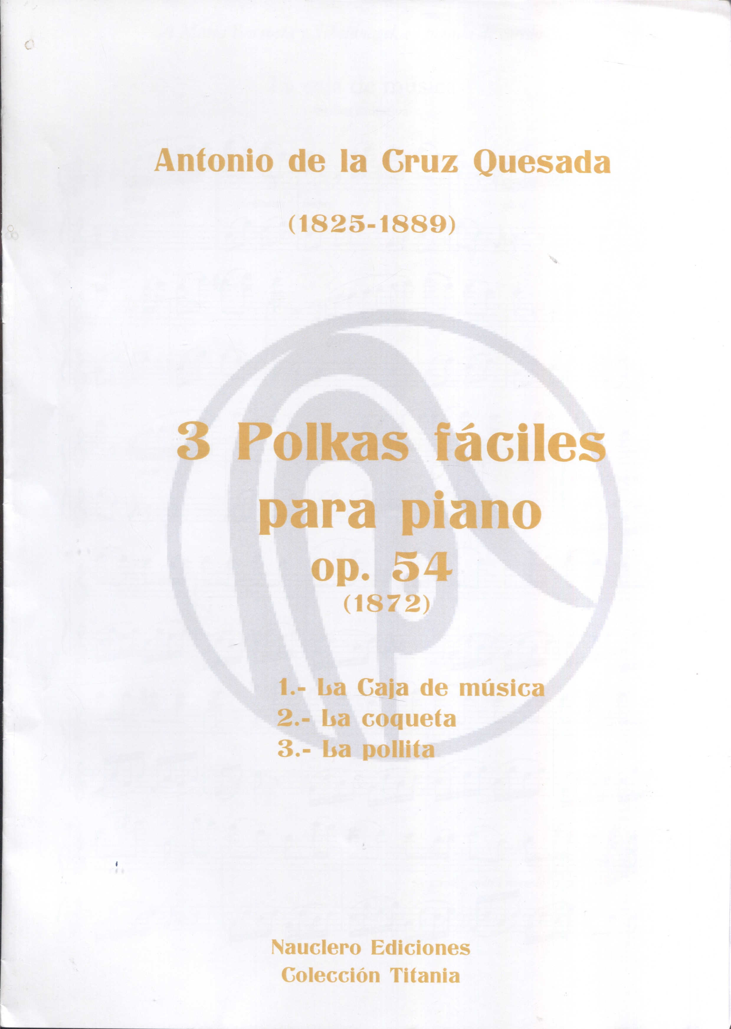 3 polkas fáciles para piano, opus 54 
