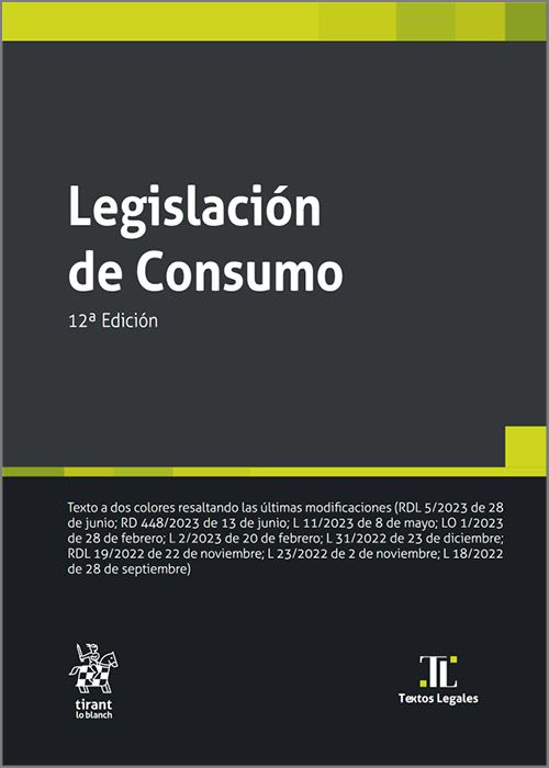 Legislación de Consumo. 9788411970983