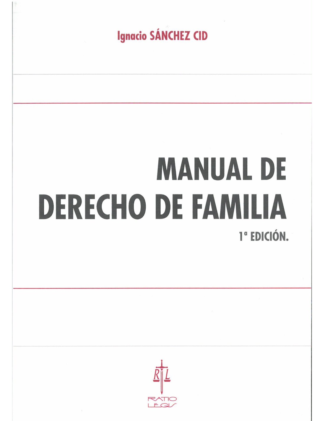 Manual de Derecho de Familia. 9788417836467