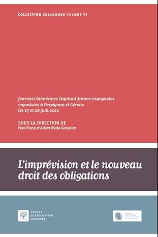 L'imprévision et le nouveau droit des obligations. 9782365171403