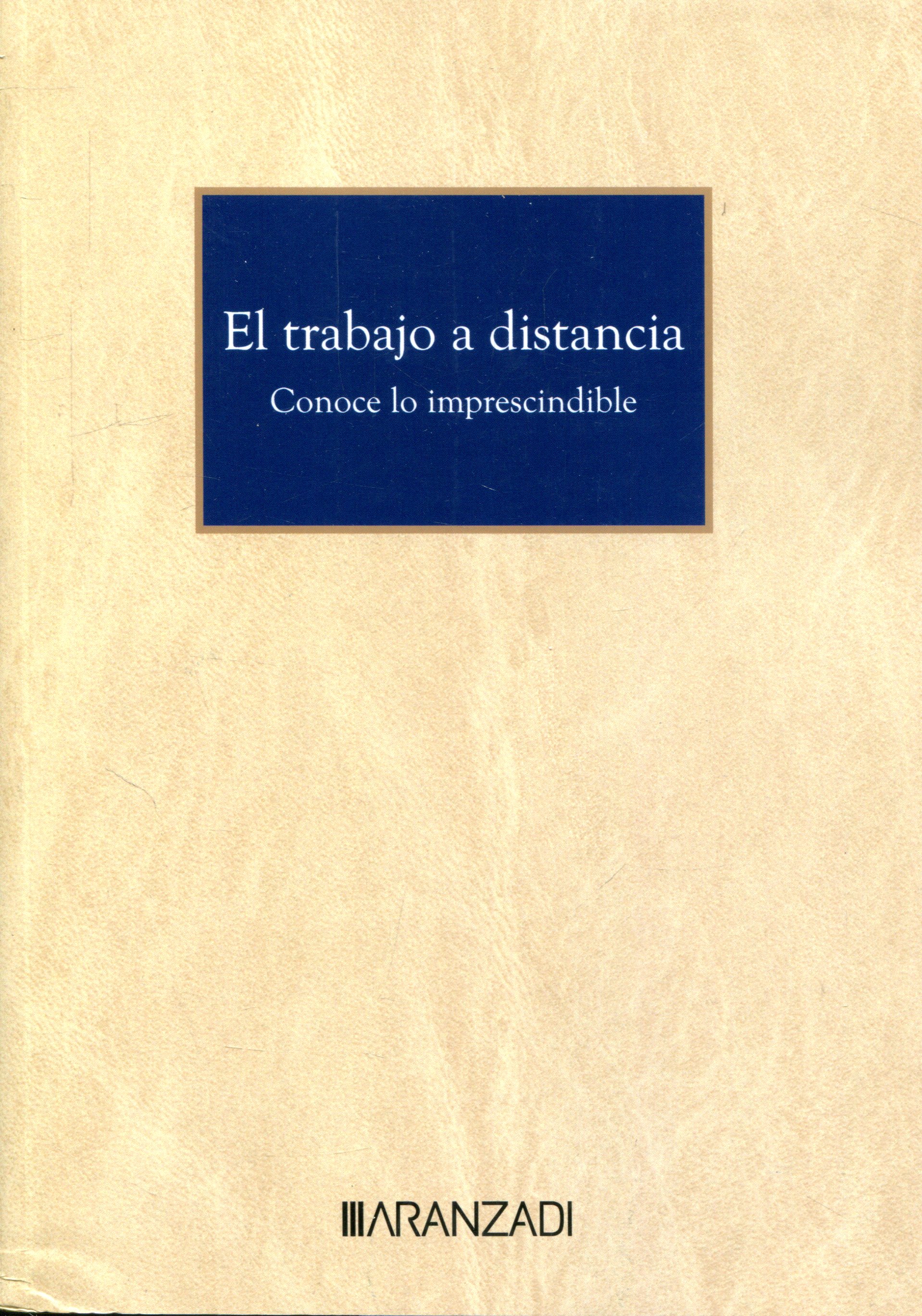El trabajo a distancia. 9788410296817