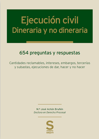 Ejecución civil: dineraria y no dineraria. 9788417414481