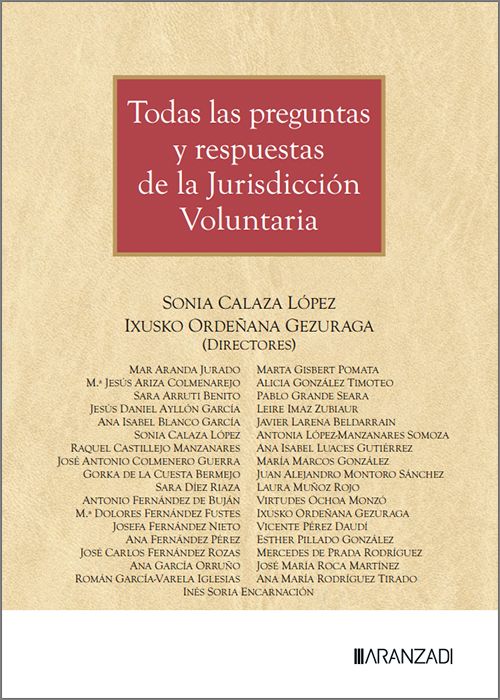 Todas las preguntas y respuestas de la Jurisdicción Voluntaria. 9788410853041