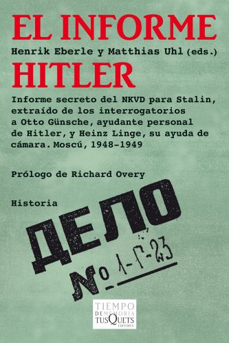 El informe Hitler. 9788483830703