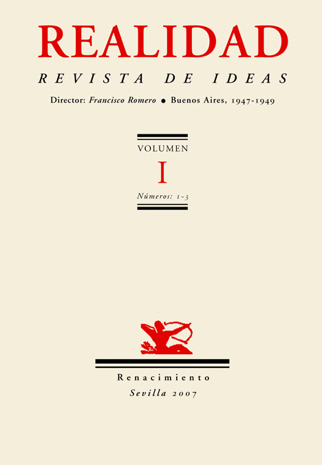 Revista de ideas Realidad. 9788484723042