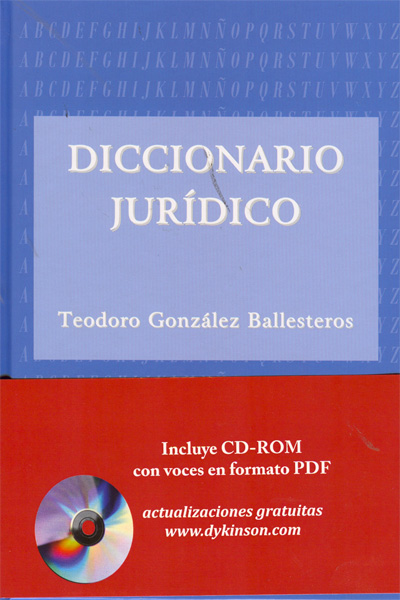Diccionario jurídico. 9788499822273