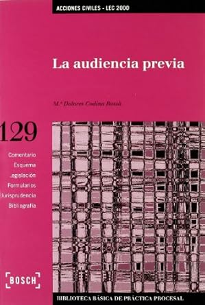 La audiencia previa. 9788497904834