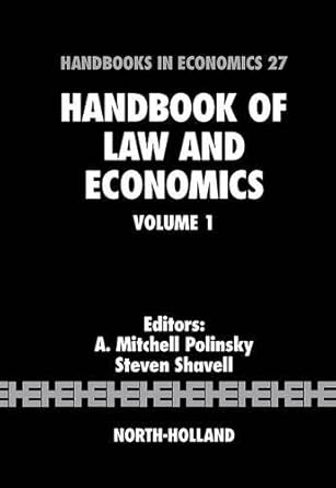 Handbook of Law and economics. Volume 1. 9780444512352
