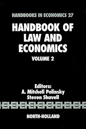 Handbook of Law and economics. 9780444531209
