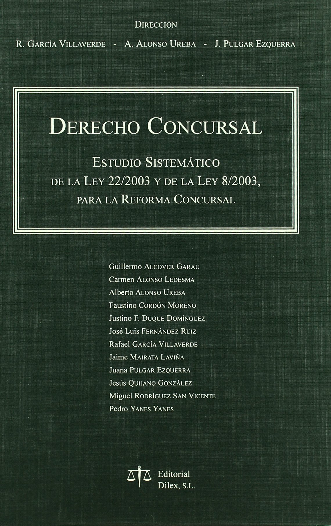 Derecho Concursal. 9788488910462