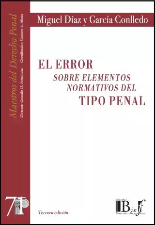 El error sobre elementos normativos del tipo penal