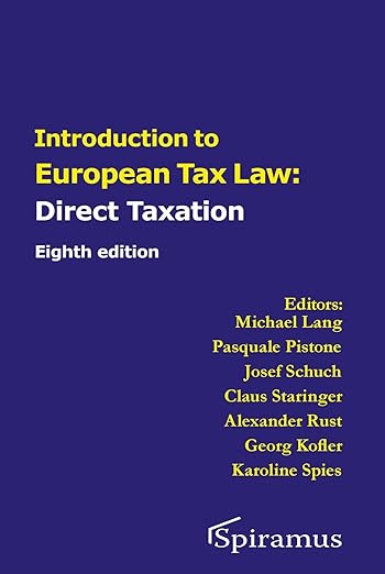Introduction to European tax law . 9781913507770