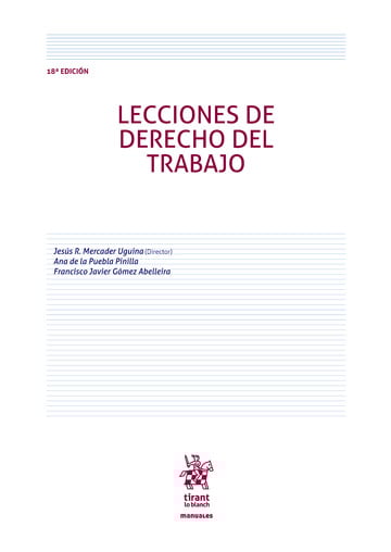 Lecciones de Derecho del Trabajo. 9791370211363