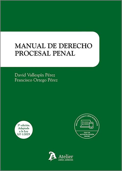 Manual de derecho procesal penal. 9791387867249