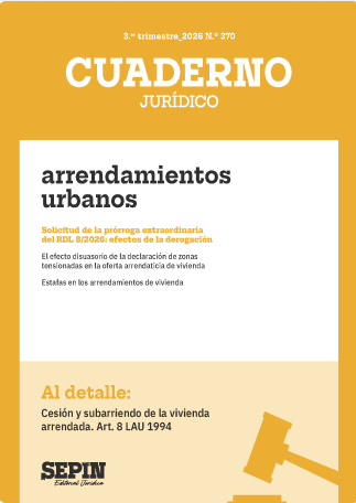 Cesión y subarriendo de la vivienda arrendada. Art. 8 LAU 1994. 9791370418274