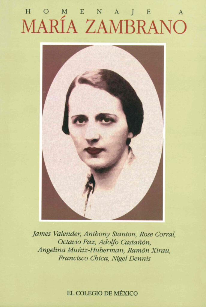 Homenaje a María Zambrano. 9789681209001