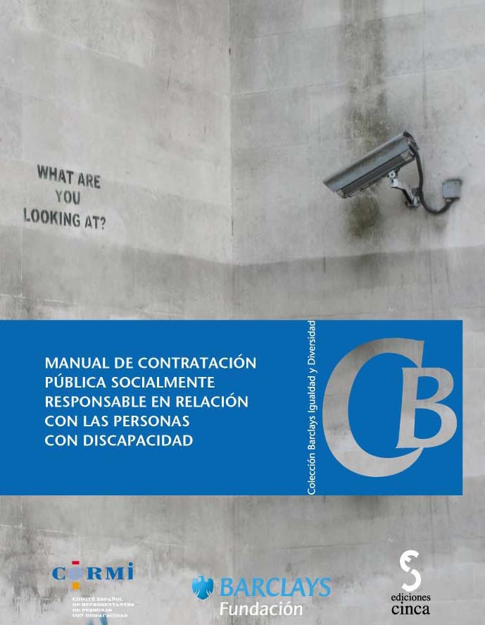Manual de contratación pública socialmente responsable en relación con las personas con discapacidad. 9788496889552