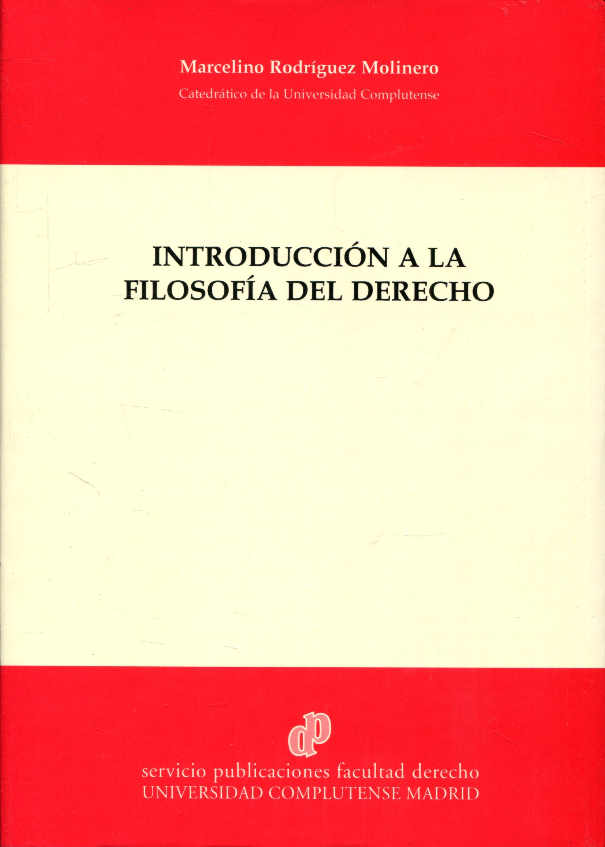 Introducción a la Filosofía del Derecho. 9788489764460
