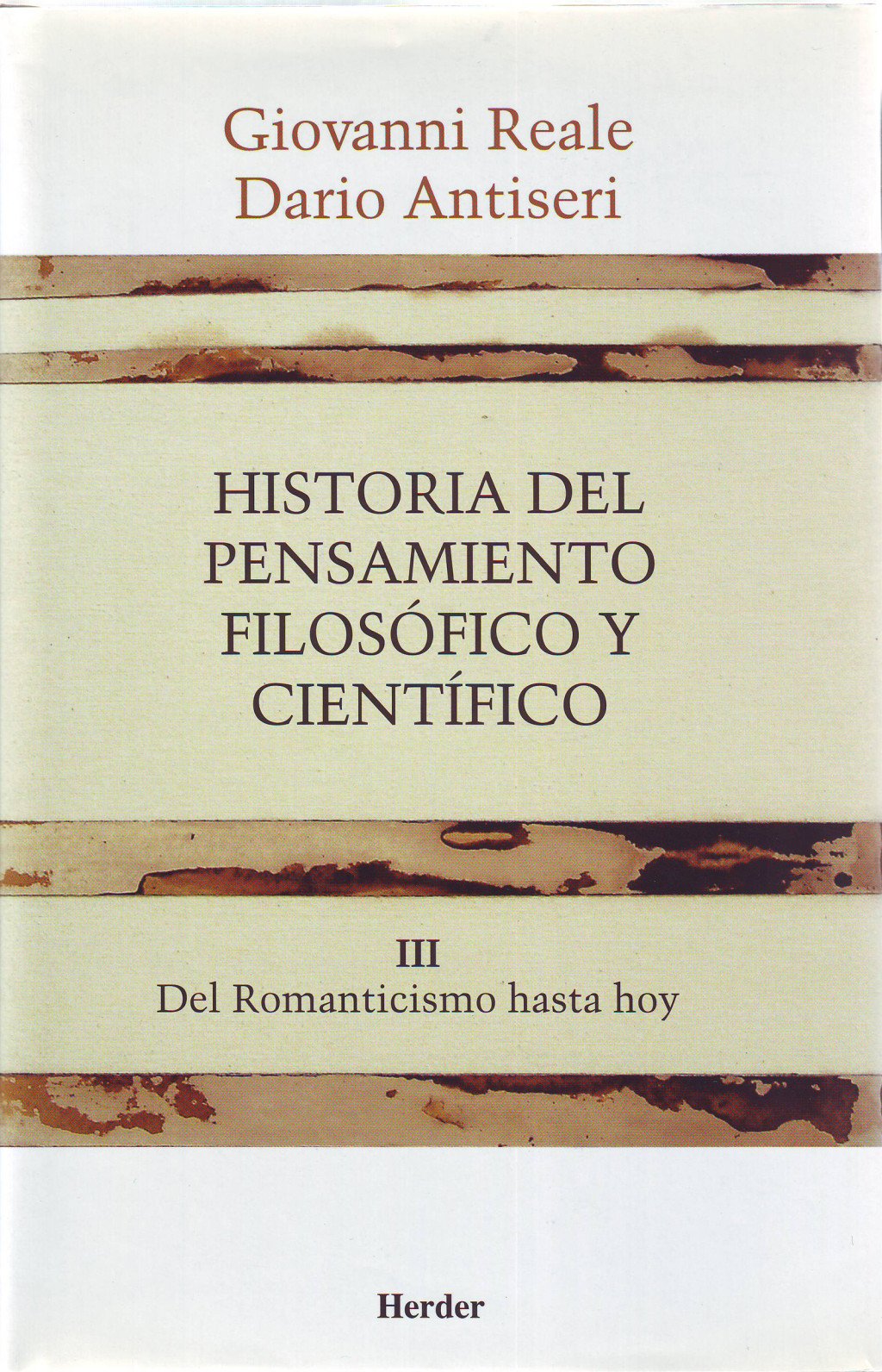 Historia del pensamiento filosófico y científico. Vol. 3. 9788425415913
