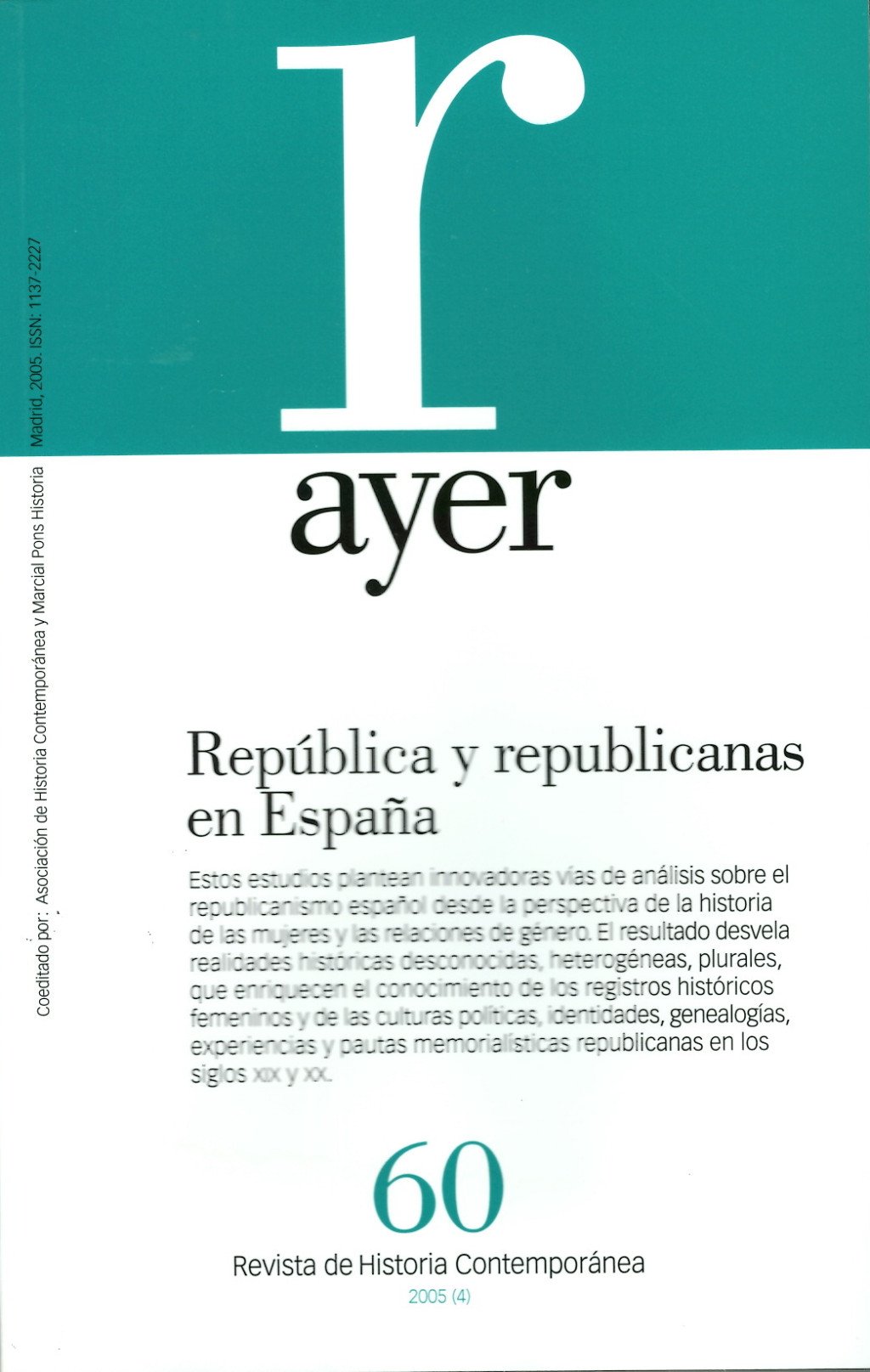 República y republicanas en España. 9788496467224