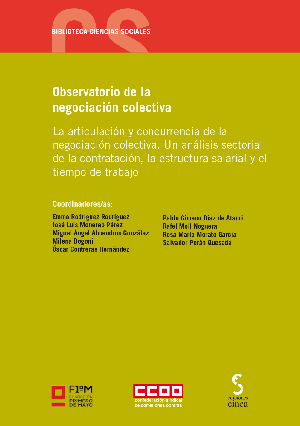 Observatorio de la negociación colectiva. 9788410167933