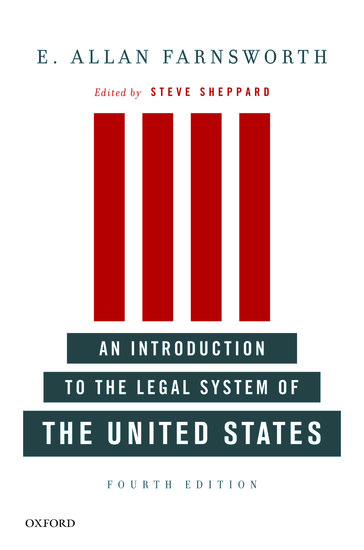 An introduction to the legal system of the United States. 9780199733101