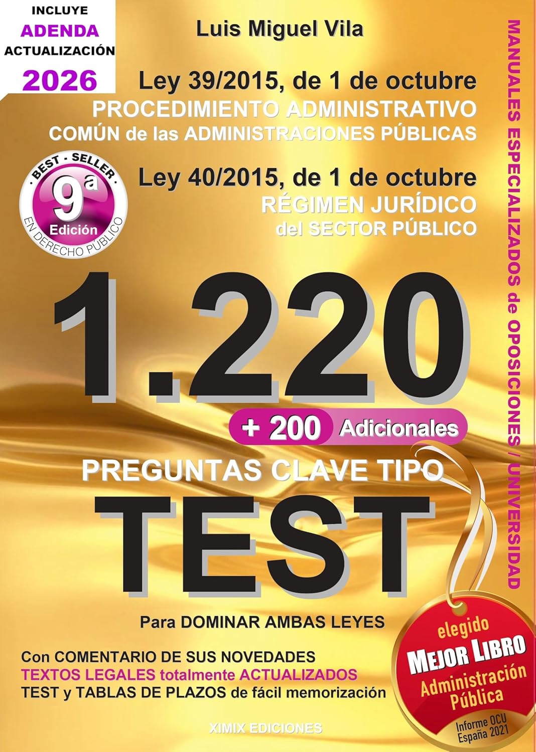 1220 preguntas tipo test. 9788461784769