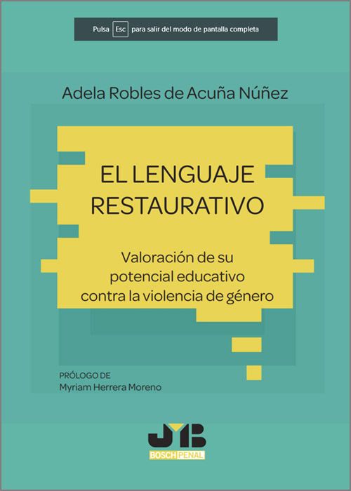 El lenguaje restaurativo. 9788419045768