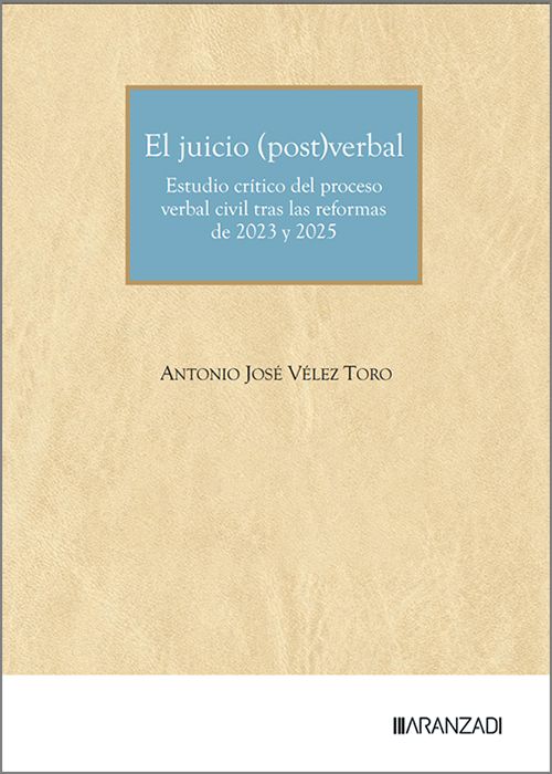 El juicio (post)verbal. 9788410859364