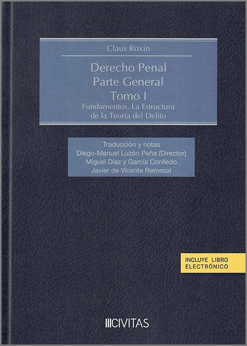 Derecho penal. Parte General.. 9788447025459