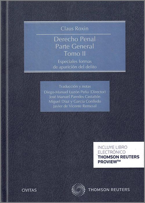 Derecho penal. Parte general. 9788447050260