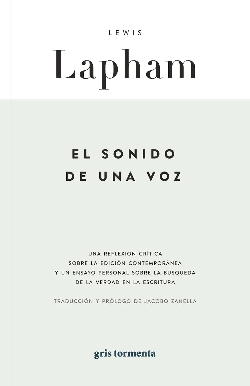 El sonido de una voz. 9789709667127