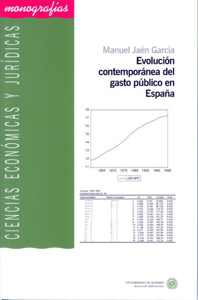 Evolución contemporánea del gasto público en España. 9788482407005