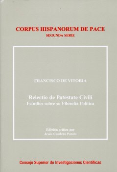 Relectio de Potestate Civili. 9788400086268