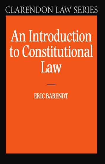 An Introduction to Constitutional Law. 9780198762546