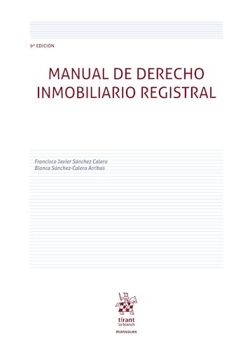 Manual de Derecho Inmobiliario Registral 