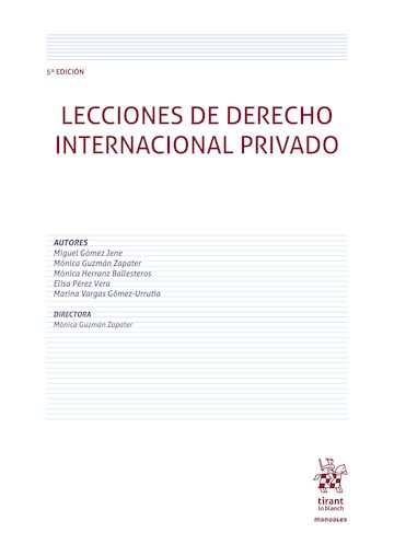 Lecciones de Derecho internacional privado . 9791370590994