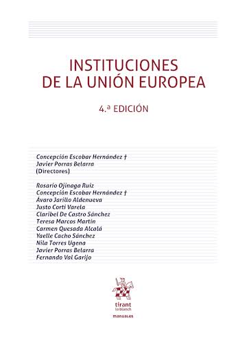 Instituciones de la Unión Europea. 9791370409975