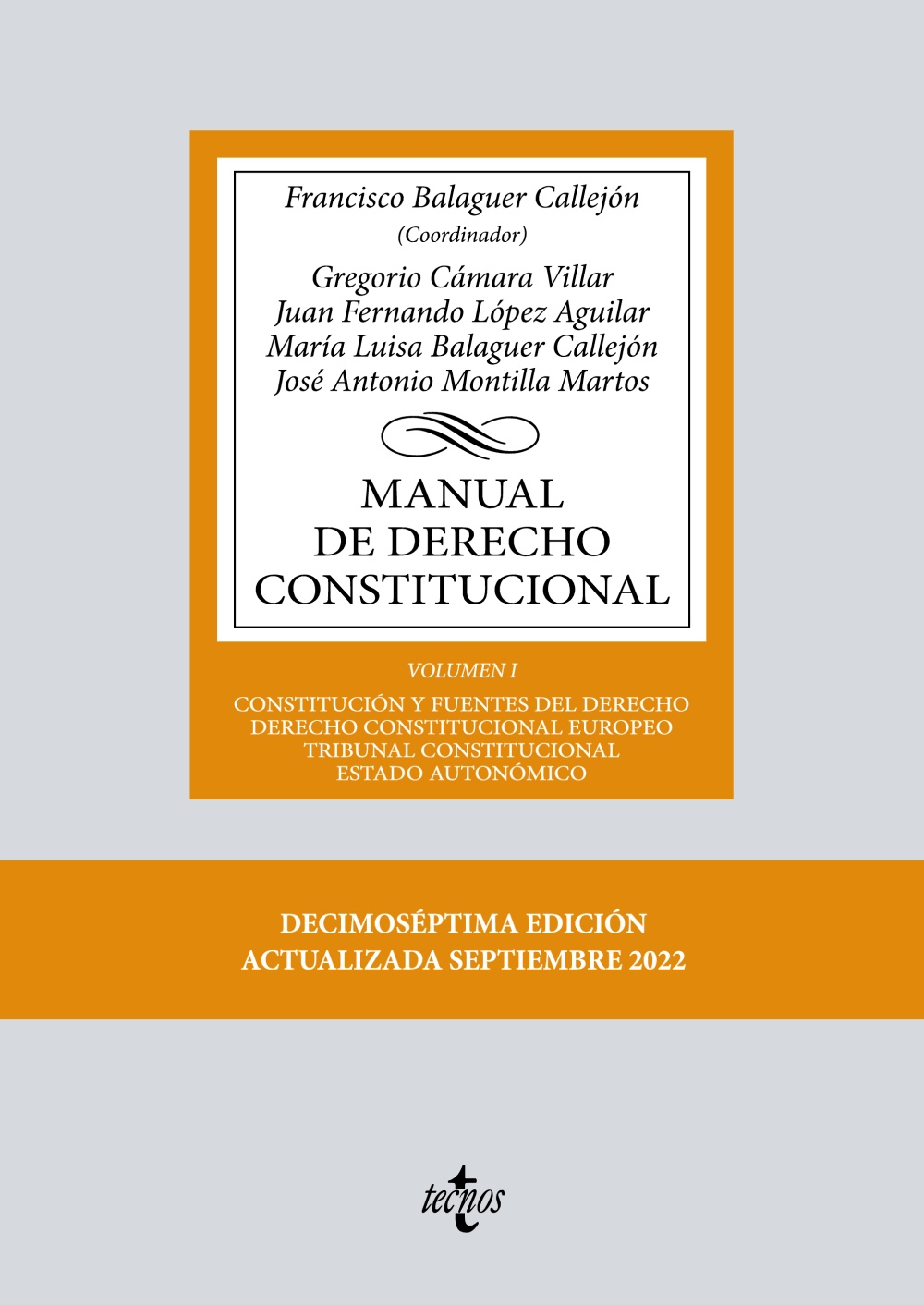 Manual de Derecho constitucional. 9788430985401